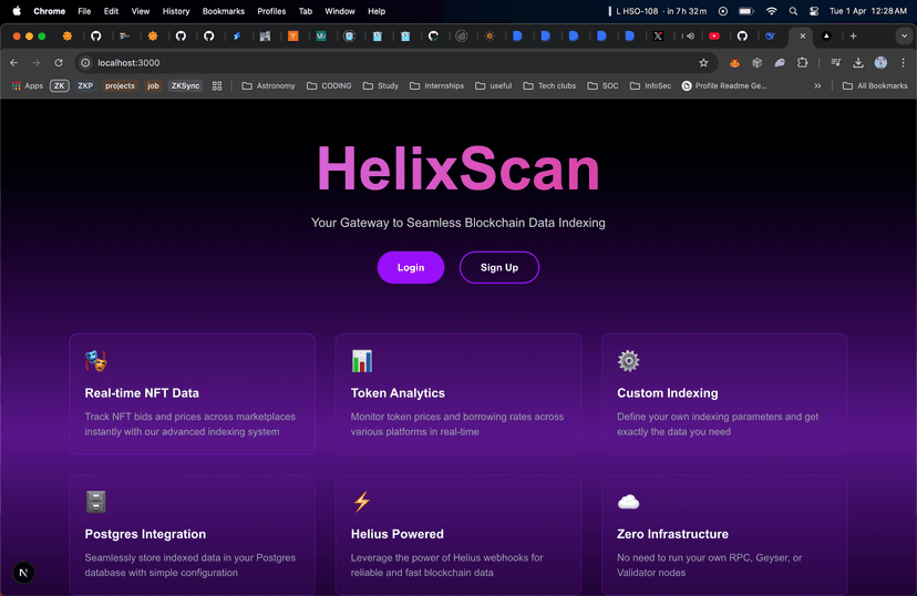 HelixScan - Solana Indexing System
